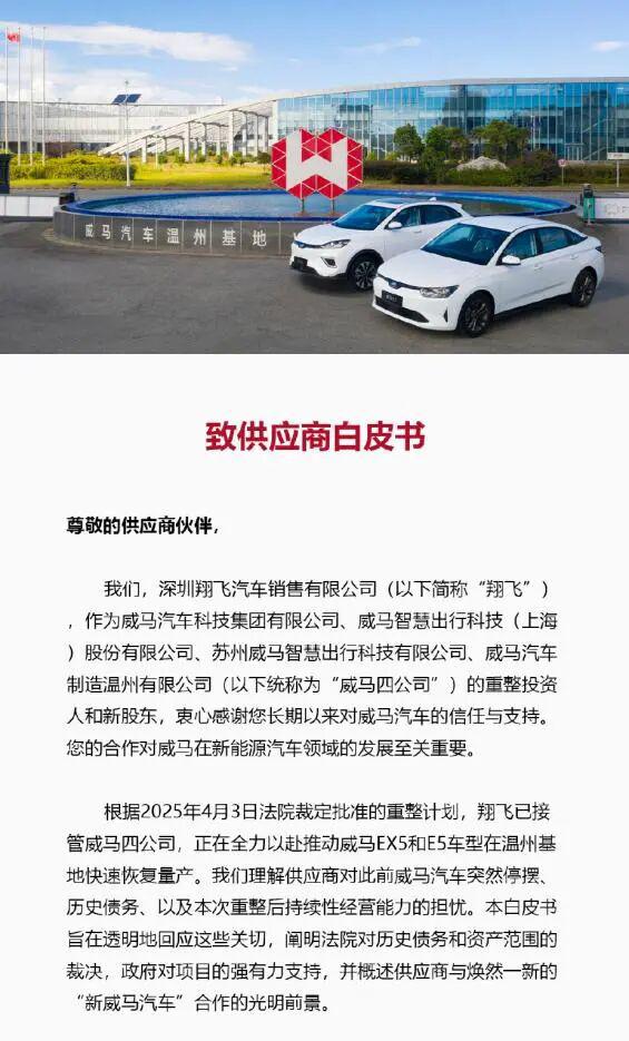 威馬復活前景幾何？零參保接盤方與市場瓜分下的生存挑戰